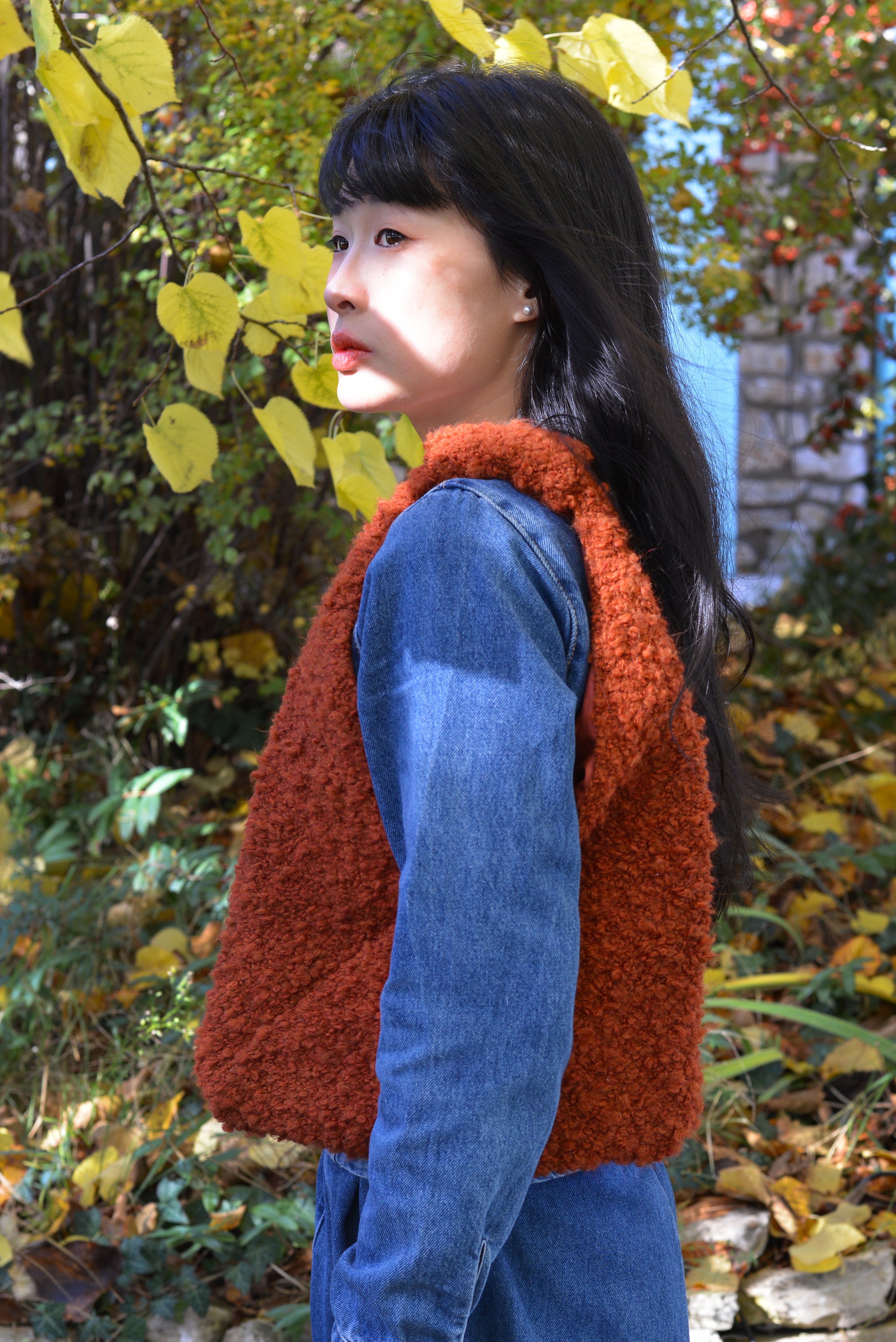 Fuzzy auburn - Azuma bag S